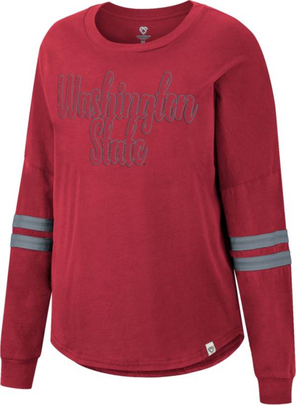 Colosseum Women's Washington State Cougars Crimson Earth Longsleeve T-Shirt product image