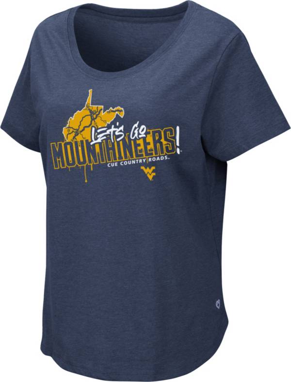 Colosseum Women's West Virginia Mountaineers Blue 2022 Fan T-Shirt product image