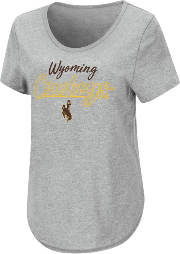 Colosseum Women's Wyoming Cowboys Gray Promo T-Shirt product image