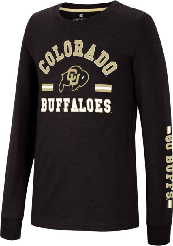 Colosseum Youth Colorado Buffaloes Black Roof Top Longsleeve T-Shirt product image