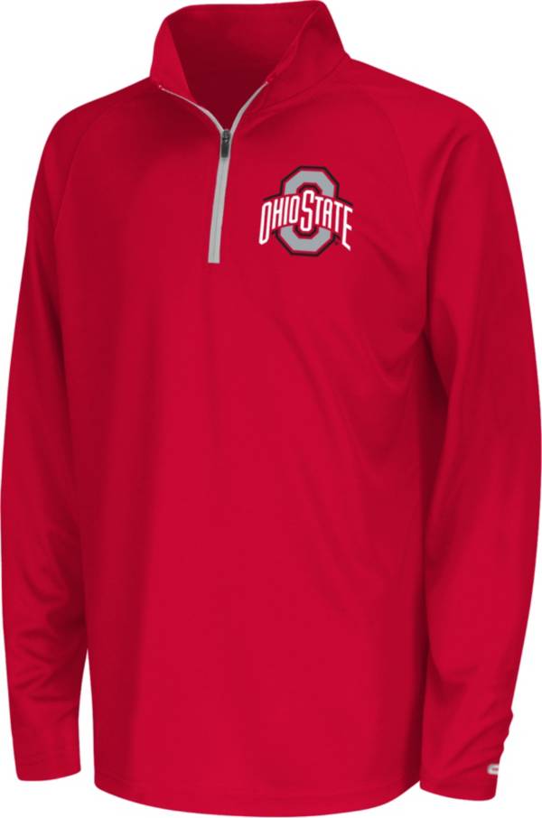 Colosseum Youth Ohio State Buckeyes Scarlet Draft 1/4 Zip Jacket product image