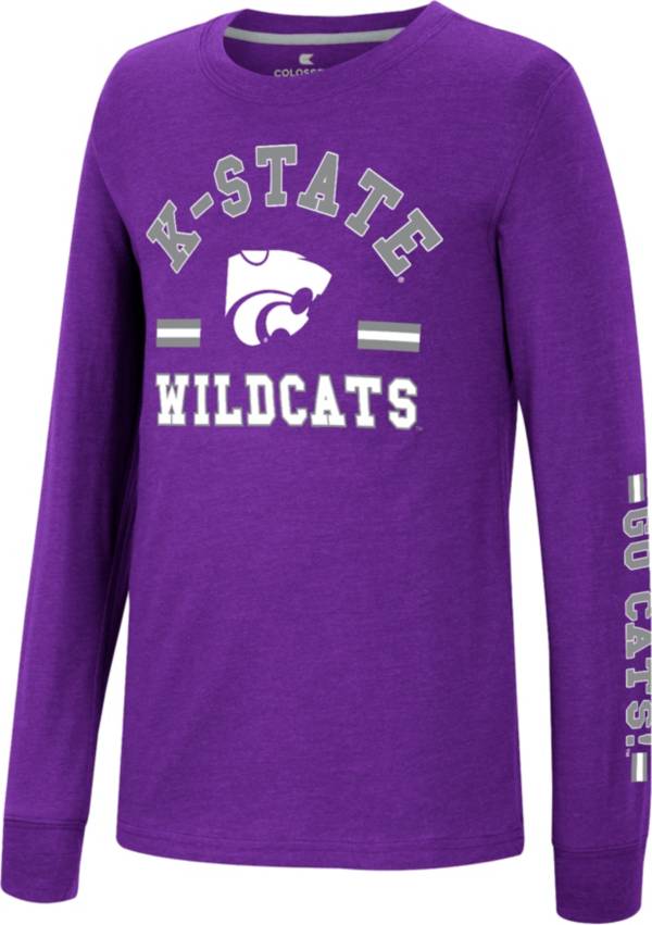 Colosseum Youth Kansas State Wildcats Purple Roof Top Longsleeve T-Shirt product image