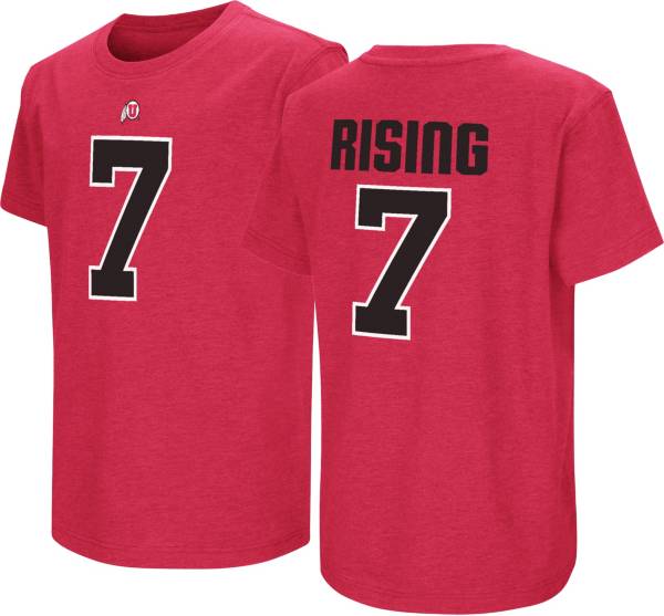 Colosseum Youth Utah Utes Crimson Cam Rising #7 T-Shirt