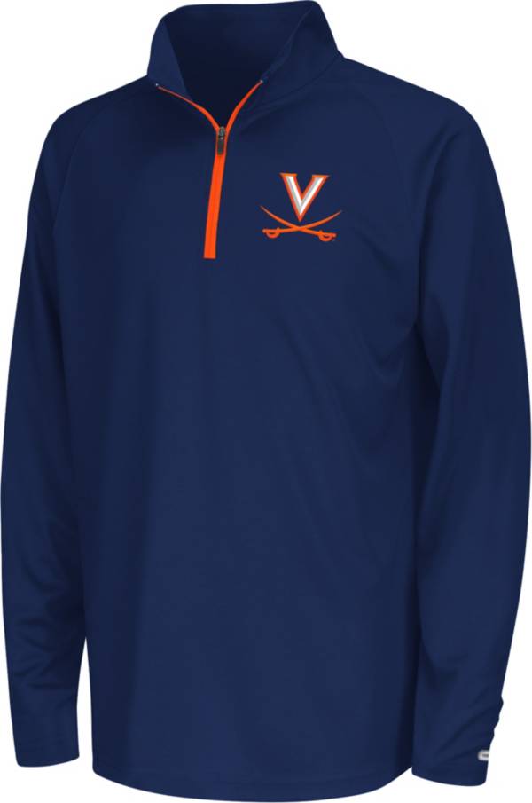 Colosseum Youth Virginia Cavaliers Blue Draft 1/4 Zip Jacket product image