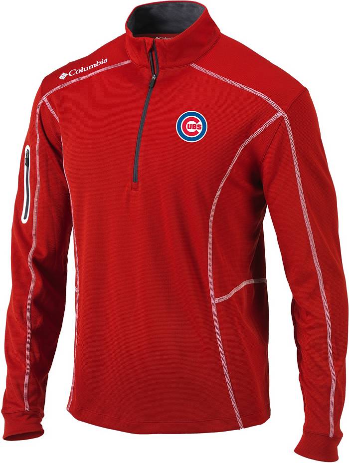 Columbia Men's Chicago Cubs Red Shotgun Quarter-Zip Shirt