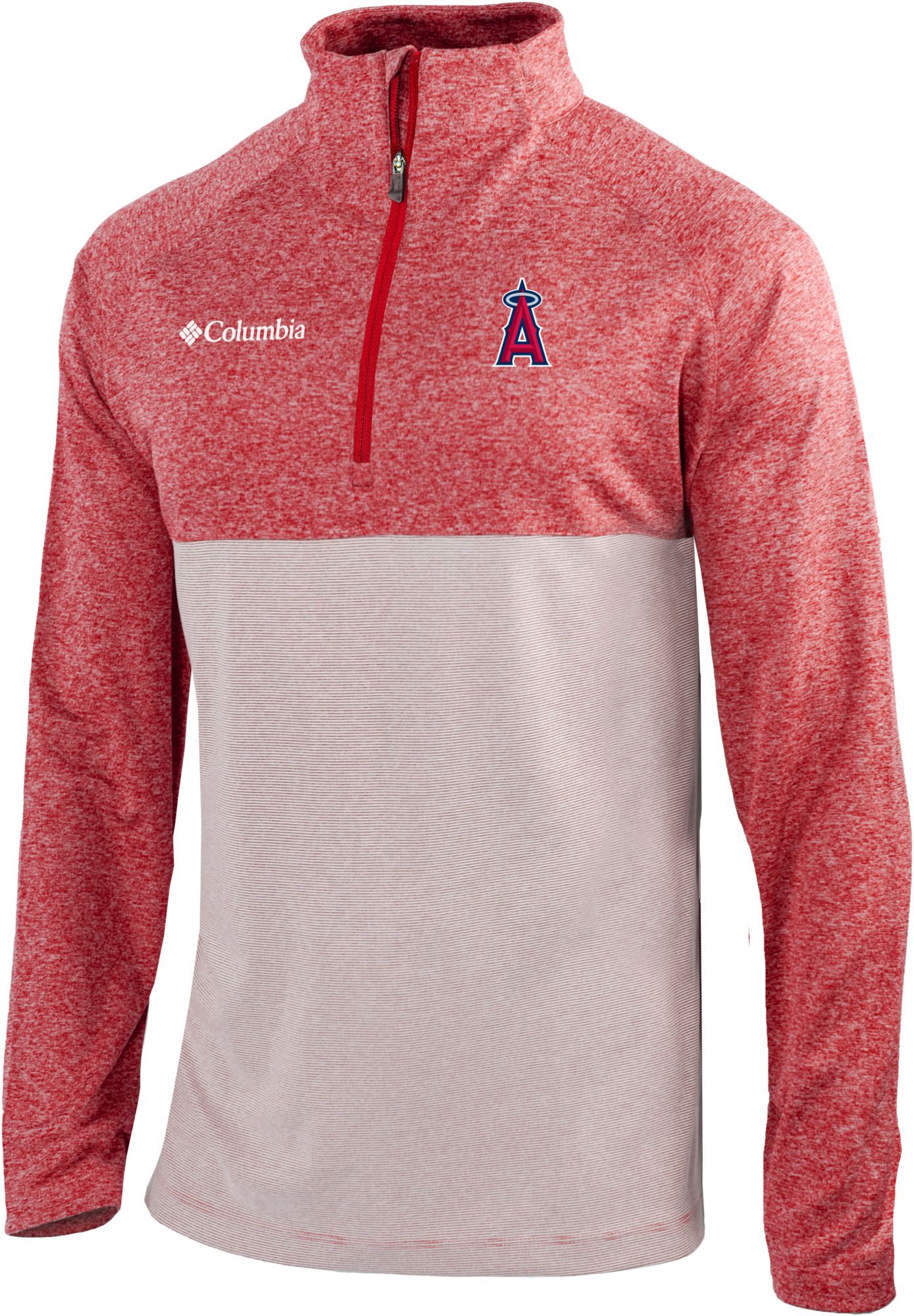 Columbia Men's Los Angeles Angels Red Rockin' It Quarter-Zip Pullover product image
