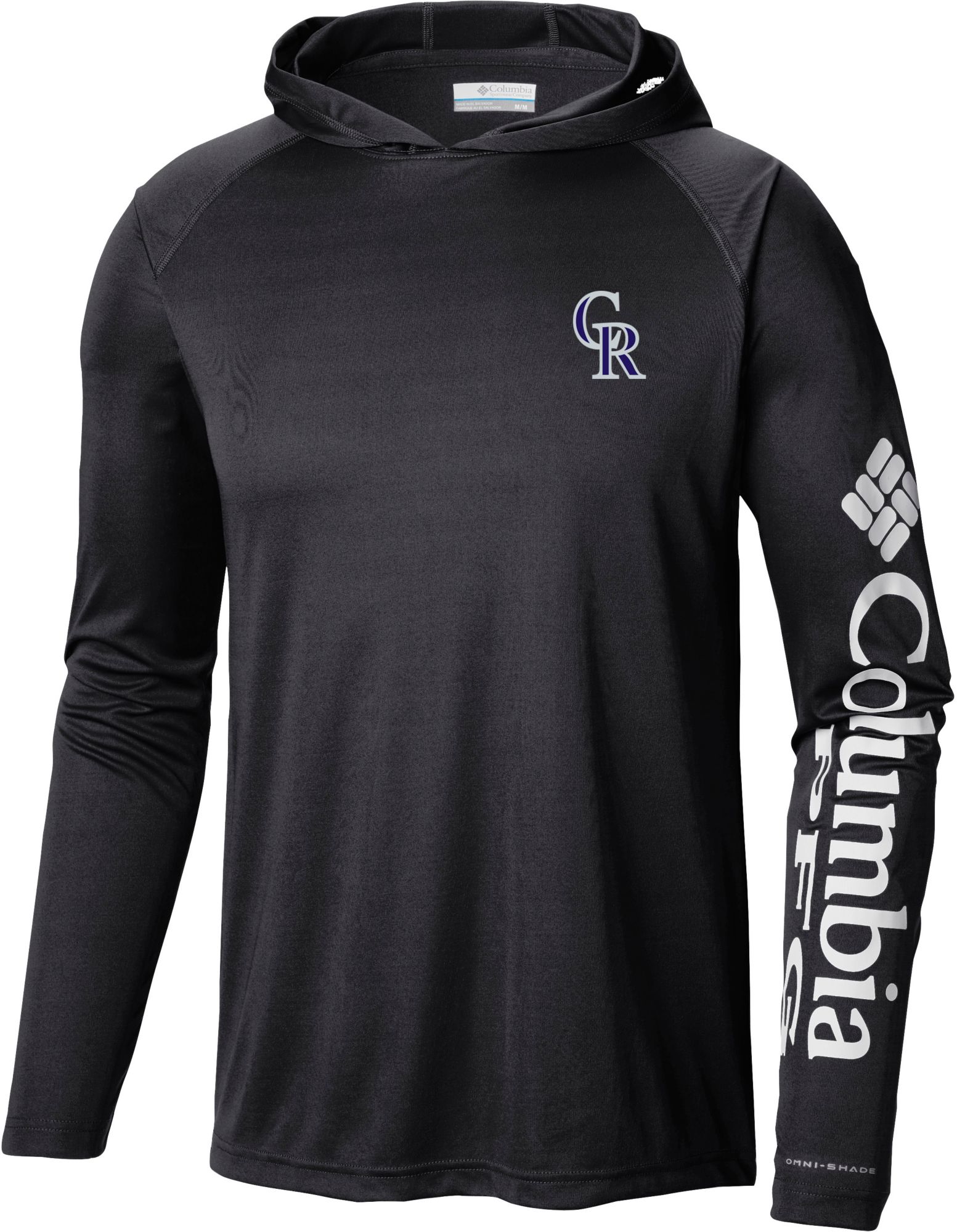 Columbia Men's Colorado Rockies Black Tackle Pullover Hoodie product image