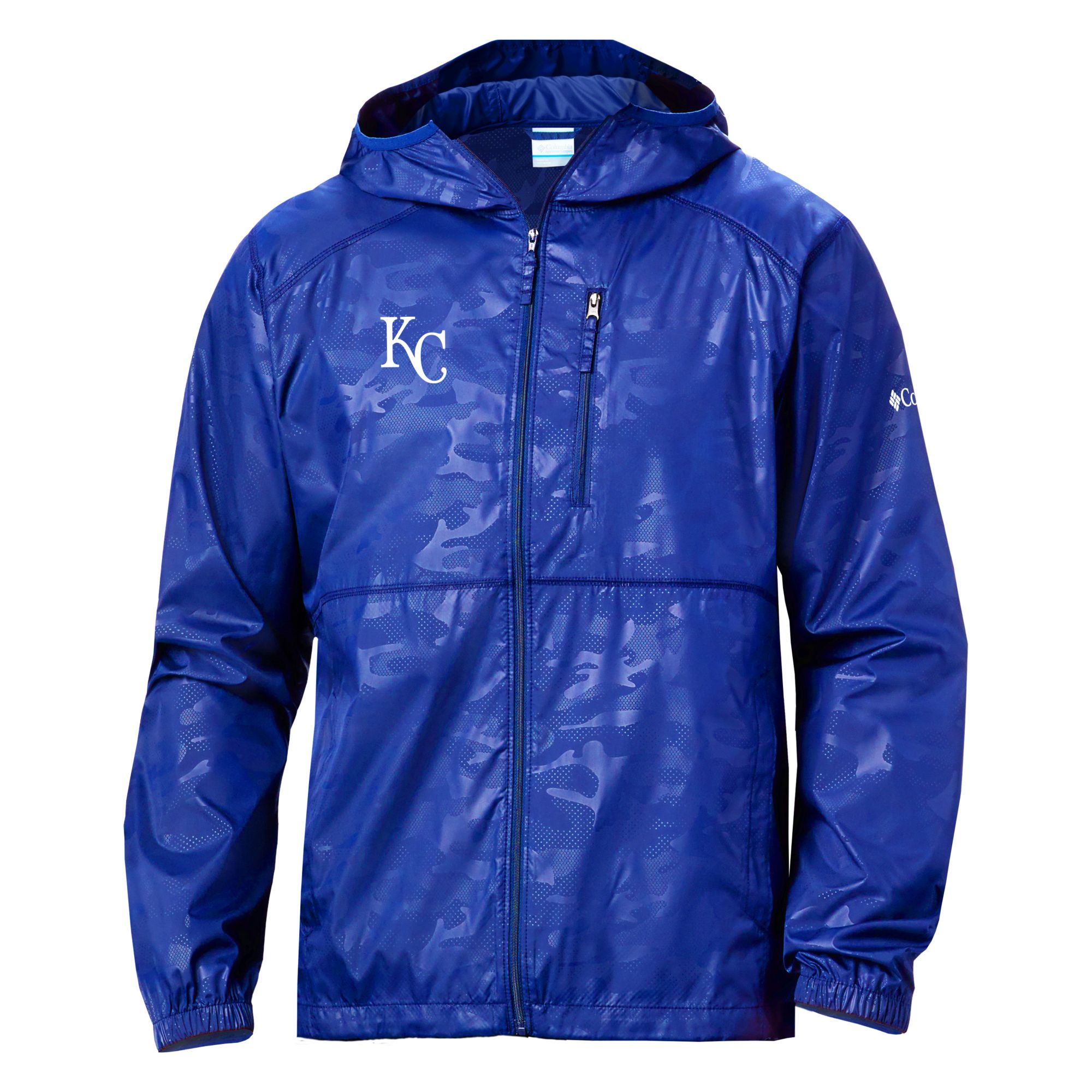 Columbia Men's Kansas City Royals Blue Camo Flash Forward Windbreaker product image