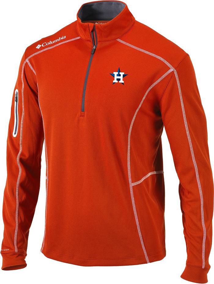 Columbia Men's Houston Astros Orange Shotgun Quarter-Zip Shirt