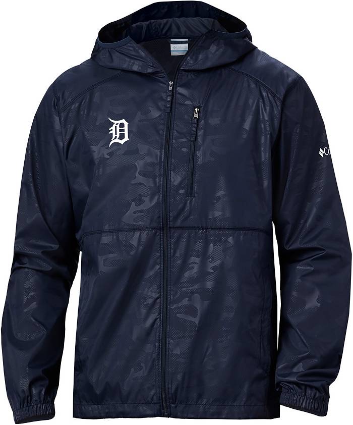 Columbia Men's Detroit Tigers Navy Ascender Full-Zip Jacket