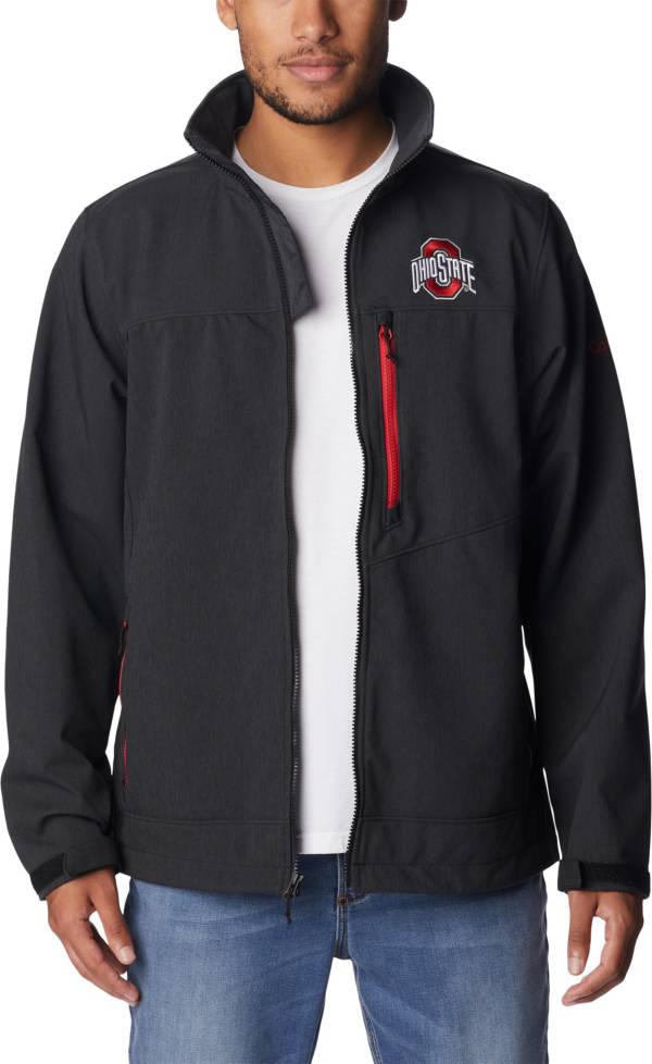Columbia Men's Ohio State Buckeyes Black Ascender Full Zip Jacket product image