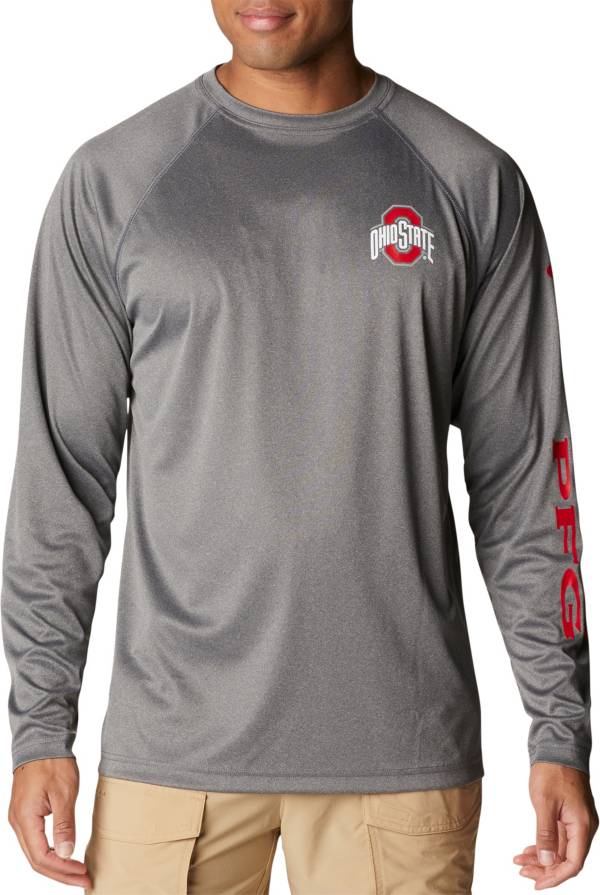 Men's Columbia Scarlet Ohio State Buckeyes Big & Tall Tamiami Omni