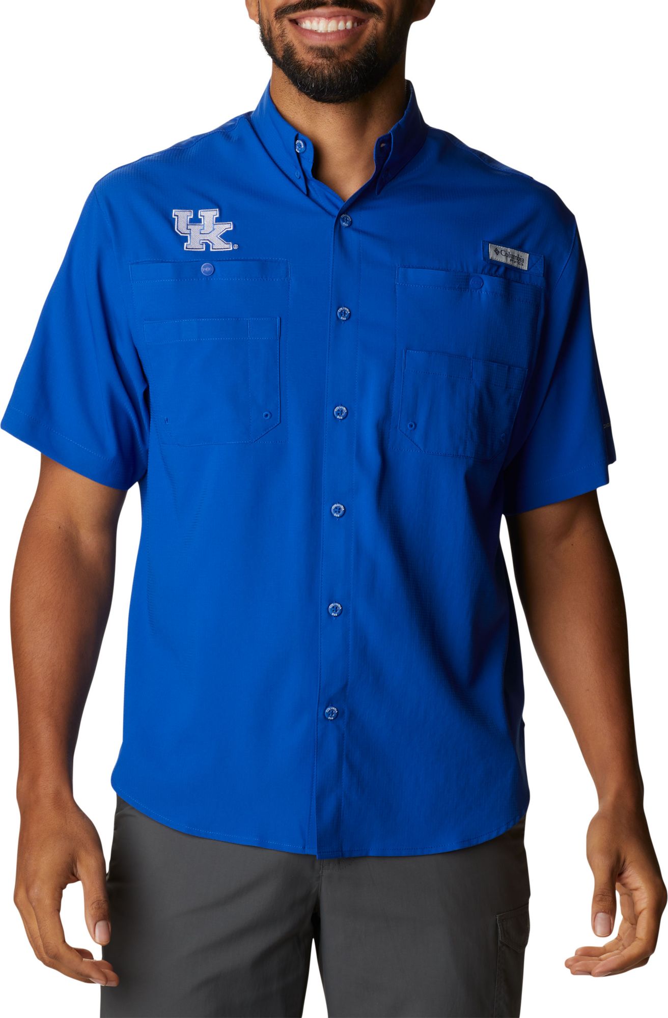 Columbia Men's Kentucky Wildcats Blue Tamiami Short Sleeve Shirt product image