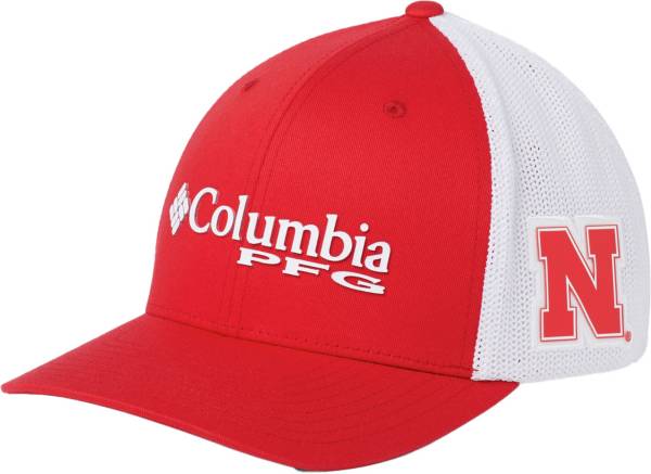 Columbia Nebraska Cornhuskers Red Mesh Ball Cap product image