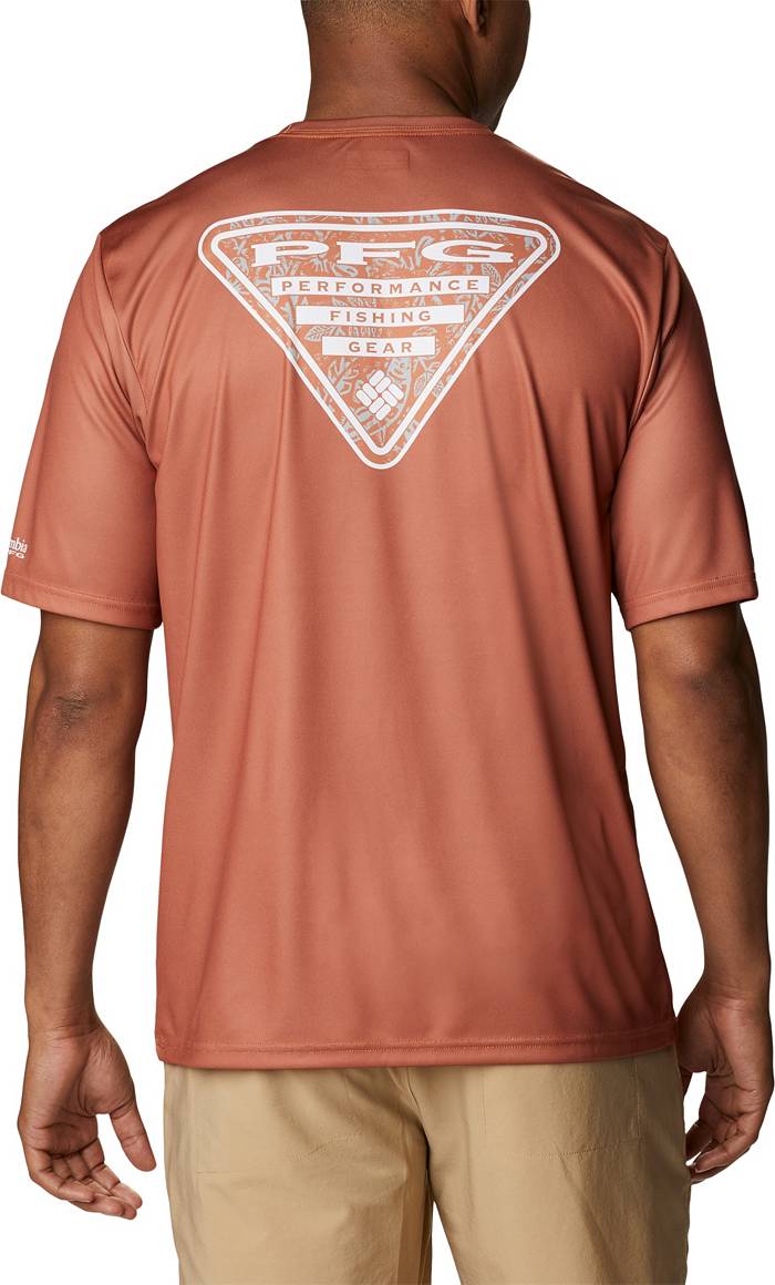 Columbia Men's Texas Longhorns Orange Terminal Tackle Shirt, Small