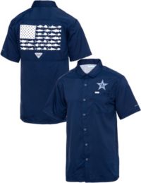 : NFL Dallas Cowboys Mens Columbia Tamiami Short Sleeve Shirt,  White, 1X : Sports & Outdoors