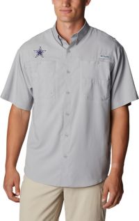 Columbia sportswear men's dallas cowboys outlet pfg tamiami fishing shirt