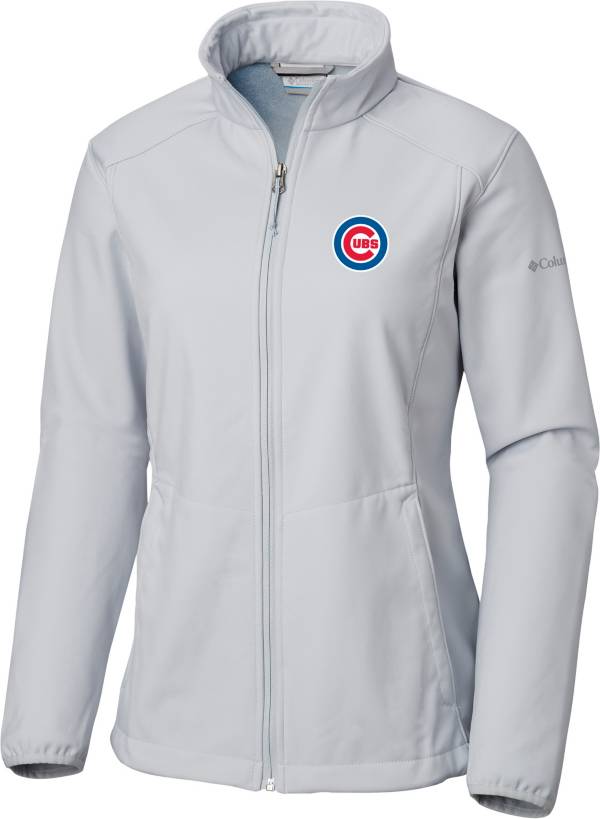 Columbia Women's Chicago Cubs Sea Salt Kruser Ridge II Softshell Jacket product image