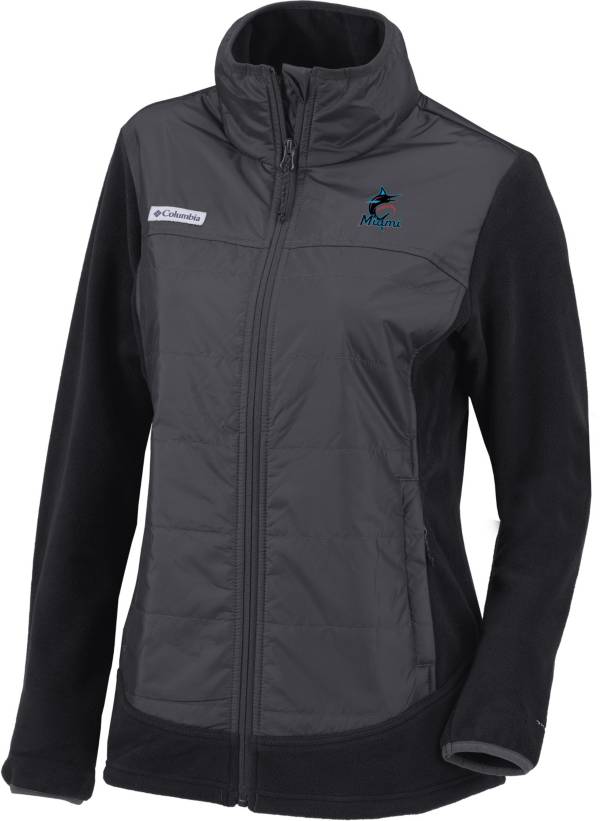 Columbia Women's Miami Marlins Black Full-Zip Fleece Jacket product image