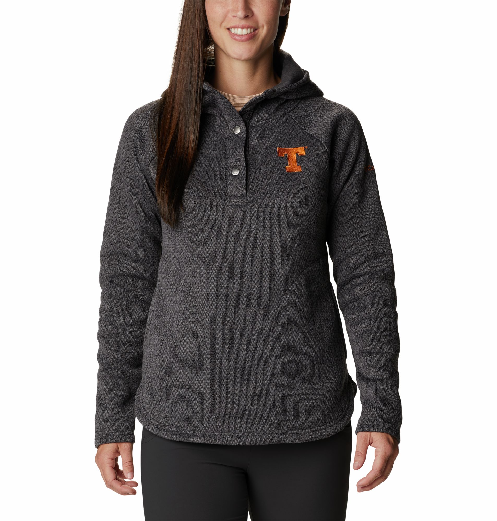 Columbia Women's Texas Longhorns Darling Days Half-Snap Black Hoodie product image