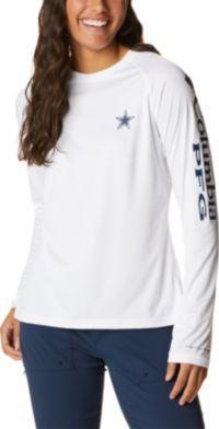 Columbia Women's Dallas Cowboys Tidal PFG Navy Long Sleeve T-Shirt