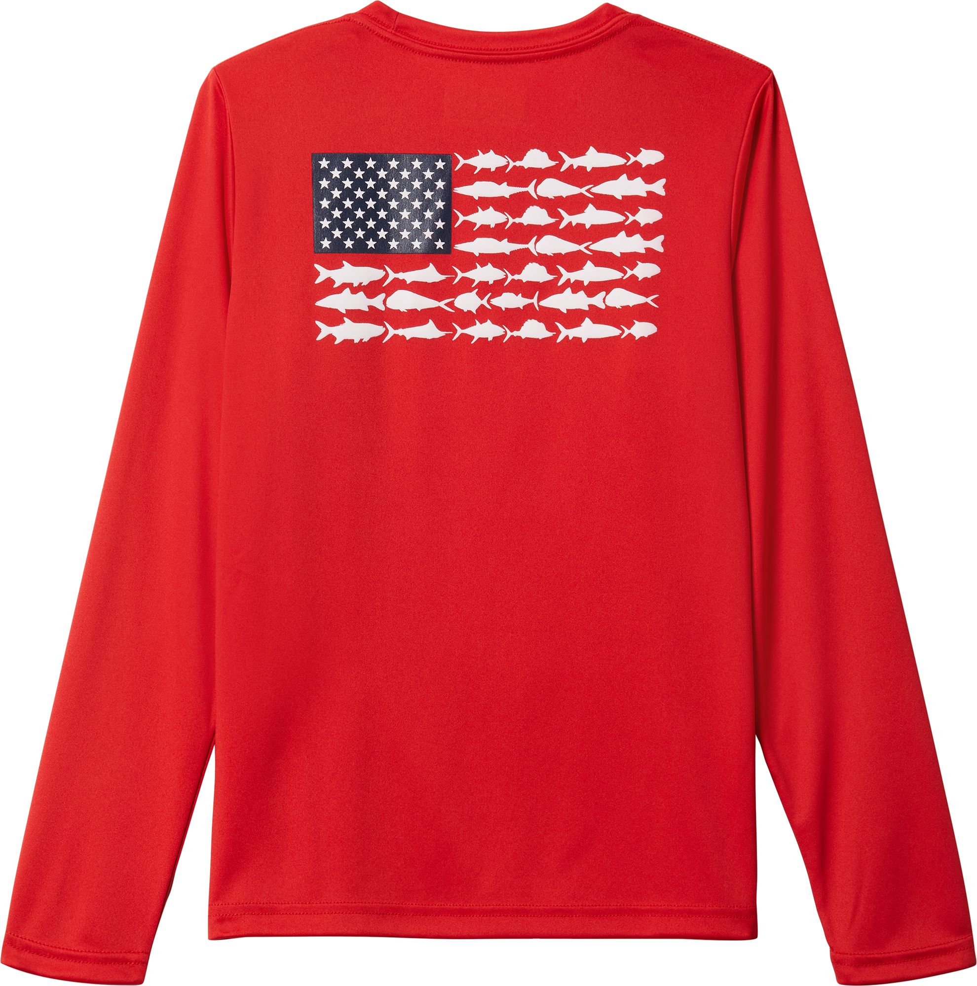 Columbia Boys' Tackle Fish Flag Long Sleeve Shirt product image