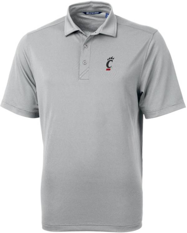 Cutter & Buck Men's Cincinnati Bearcats Grey Virtue Eco Pique Polo product image