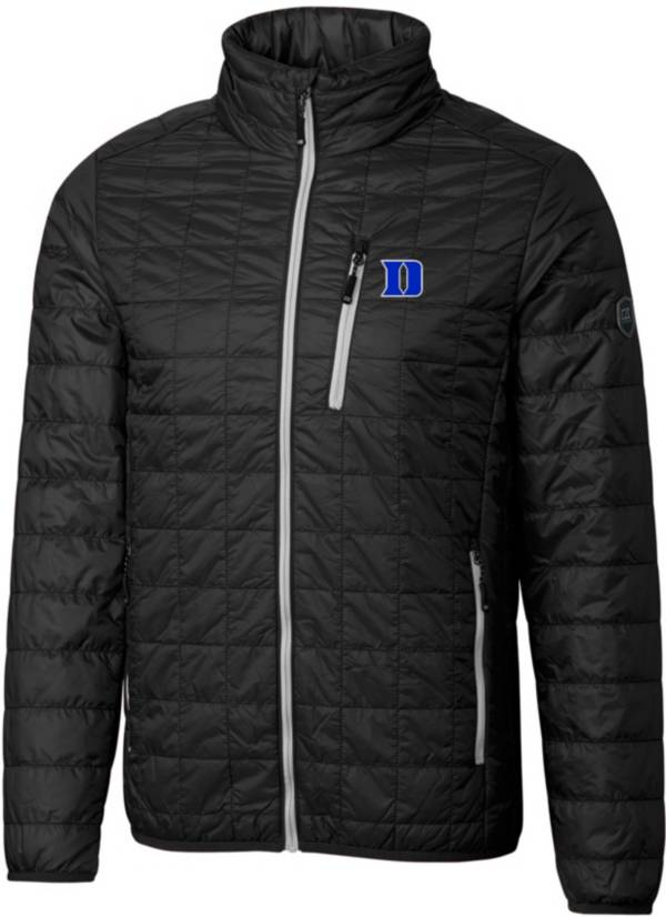 Cutter & Buck Men's Duke Blue Devils Black Rainier PrimaLoft Eco Full-Zip Jacket product image