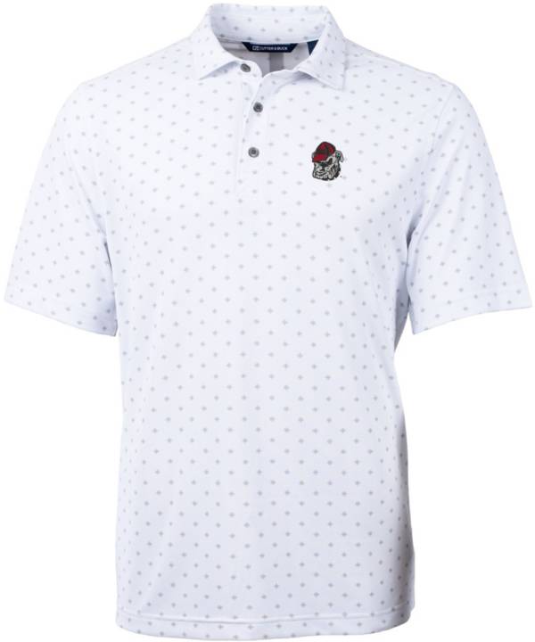 Cutter & Buck Men's Georgia Bulldogs White Virtue Eco Pique Tile Polo product image