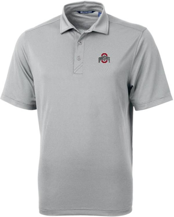 Men's Cutter & Buck Gray Indianapolis Colts Virtue Eco Pique Recycled Polo