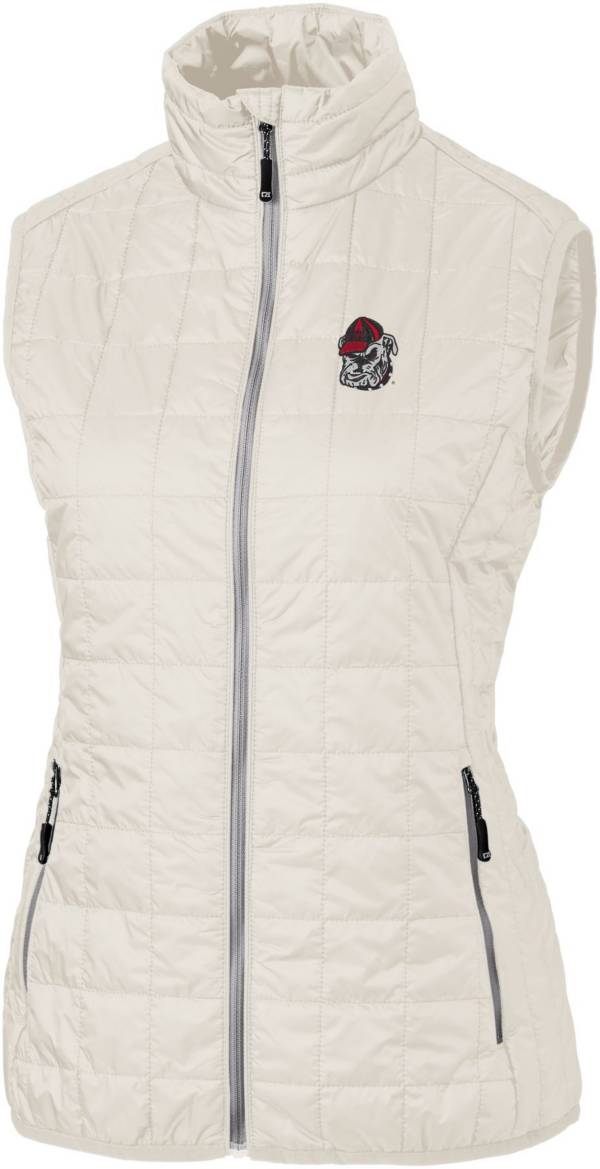 Cutter & Buck Women's Georgia Bulldogs Coconut Rainier PrimaLoft Eco Full-Zip Vest product image