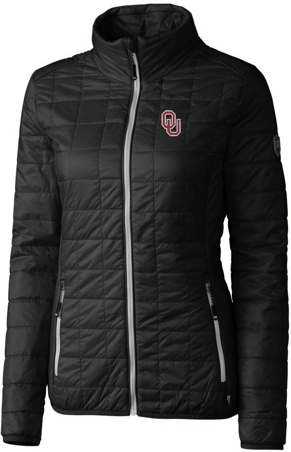 Cutter & Buck Women's Oklahoma Sooners Black Rainier PrimaLoft Eco Full