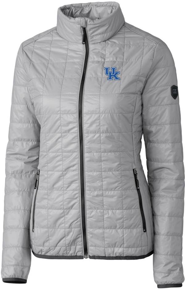 Cutter & Buck Women's Kentucky Wildcats Grey Rainier PrimaLoft Eco Full-Zip Jacket product image
