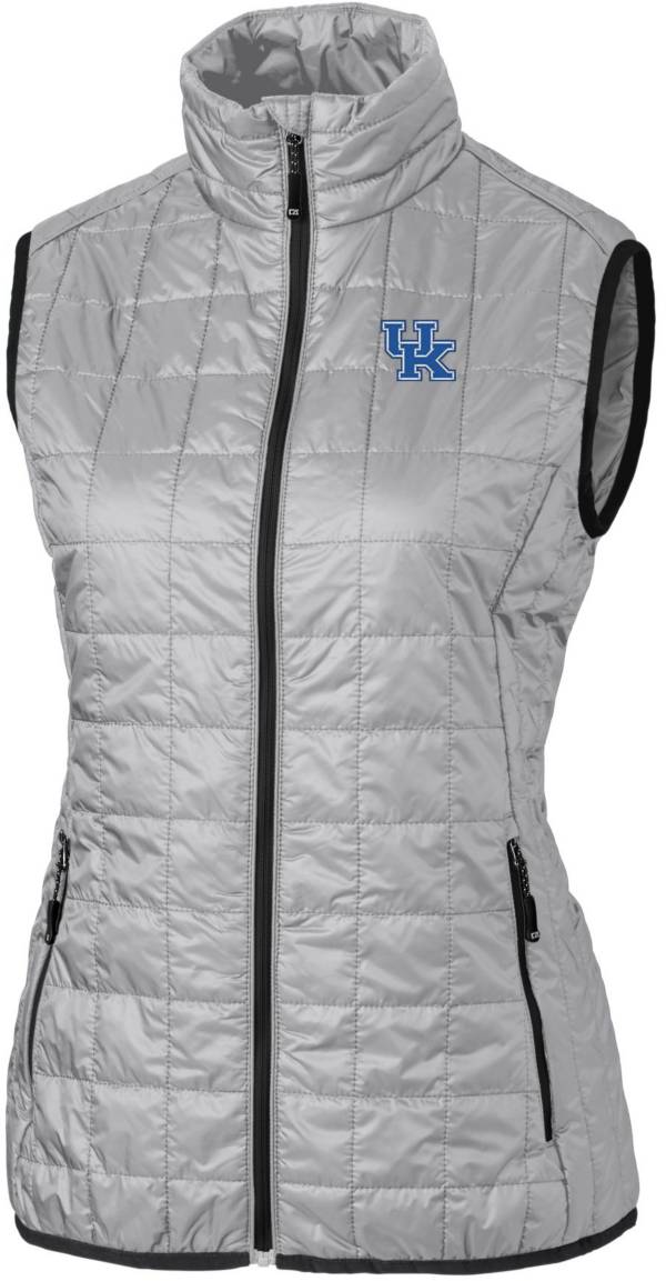 Cutter & Buck Women's Kentucky Wildcats Grey Rainier PrimaLoft Eco Full-Zip Vest product image