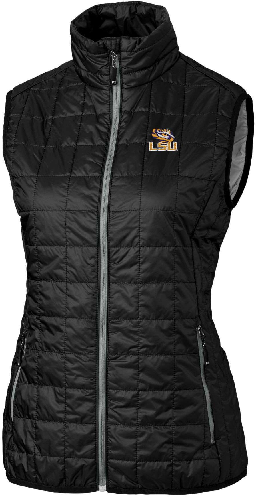 Cutter & Buck Women's LSU Tigers Rainier PrimaLoft Eco Full-Zip Vest