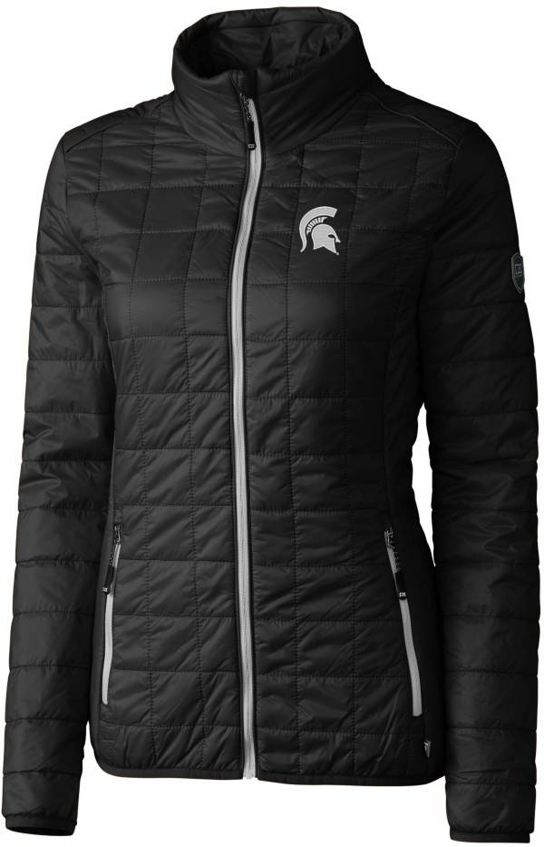 Cutter & Buck Women's Michigan State Spartans Black Rainier PrimaLoft Eco Full-Zip Jacket product image