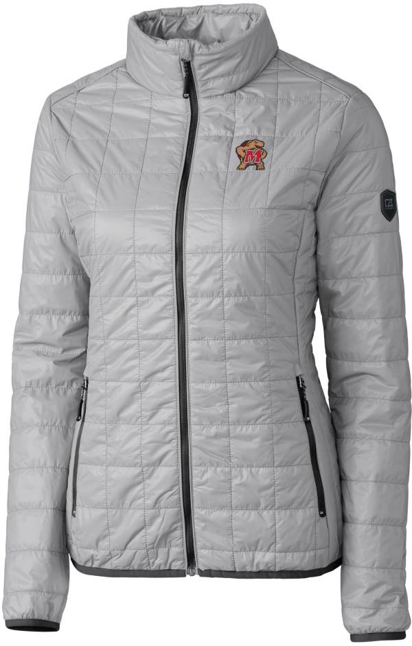 Cutter & Buck Women's Maryland Terrapins Grey Rainier PrimaLoft Eco Full-Zip Jacket product image