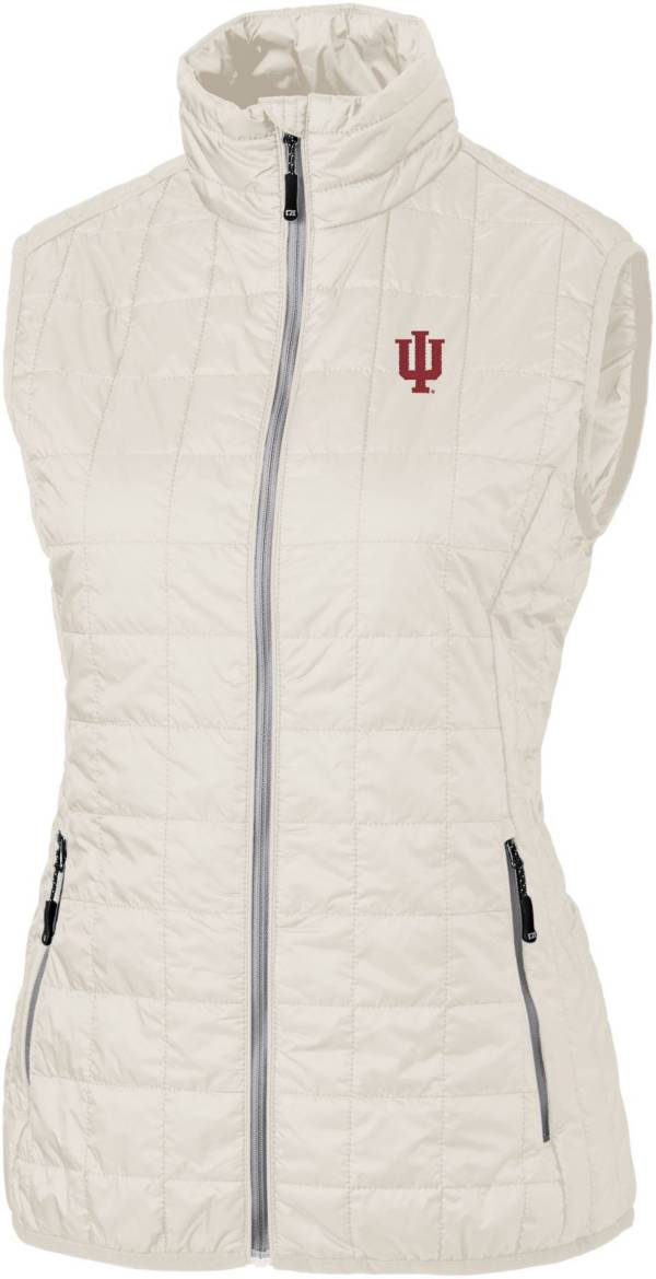 Cutter & Buck Women's Indiana Hoosiers Coconut Rainier PrimaLoft Eco Full-Zip Vest product image