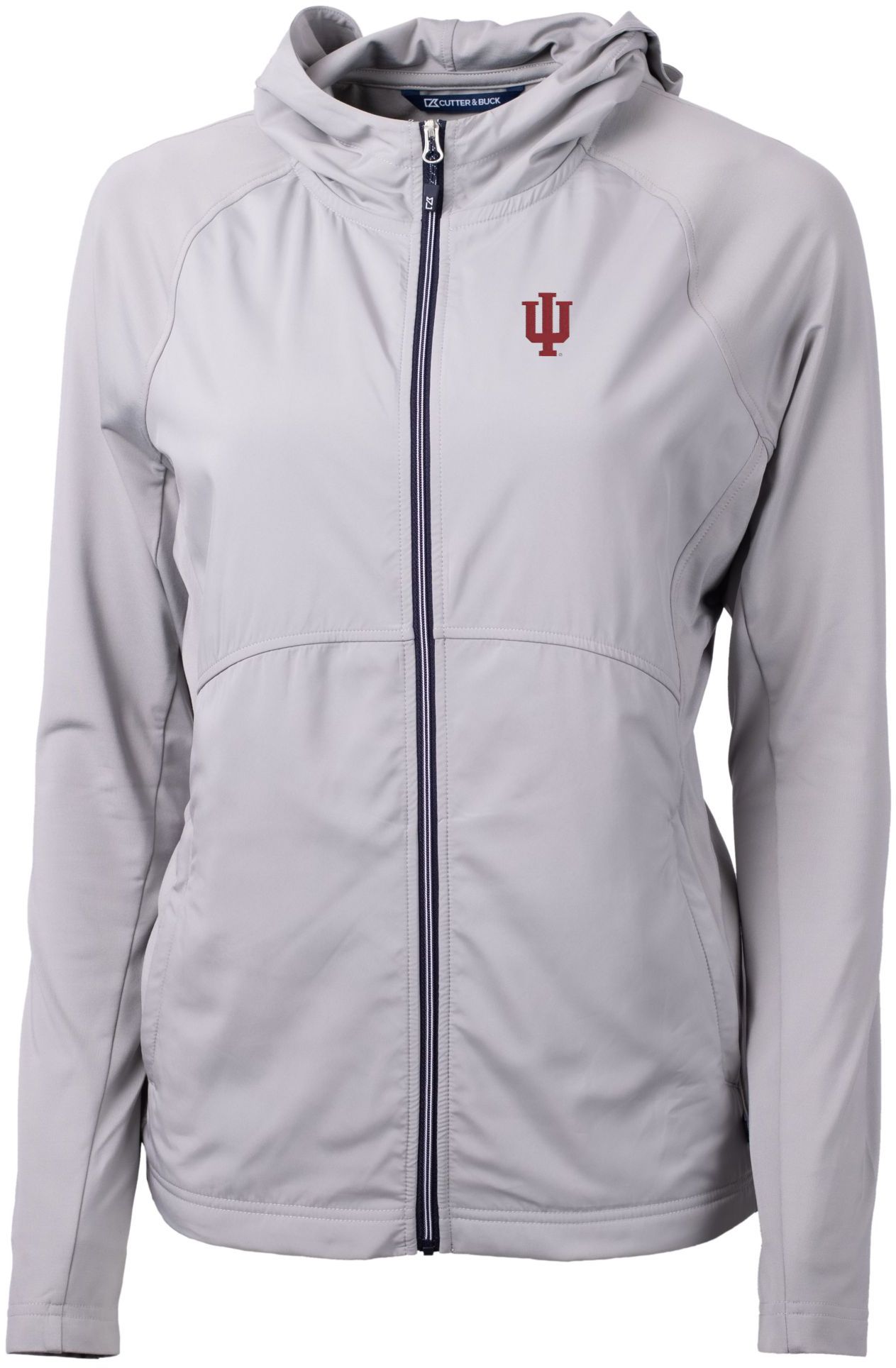 Cutter & Buck Women's Indiana Hoosiers Adapt Eco Knit Stretch Full-Zip Jacket