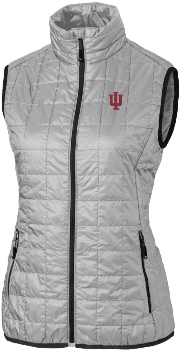 Cutter & Buck Women's Indiana Hoosiers Grey Rainier PrimaLoft Eco Full