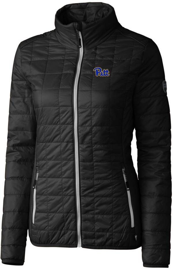 Cutter & Buck Women's Pitt Panthers Black Rainier PrimaLoft Eco Full
