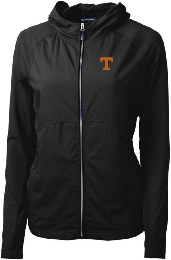 Cutter & Buck Women's Tennessee Volunteers Black Adapt Eco Knit Stretch Full-Zip Jacket product image
