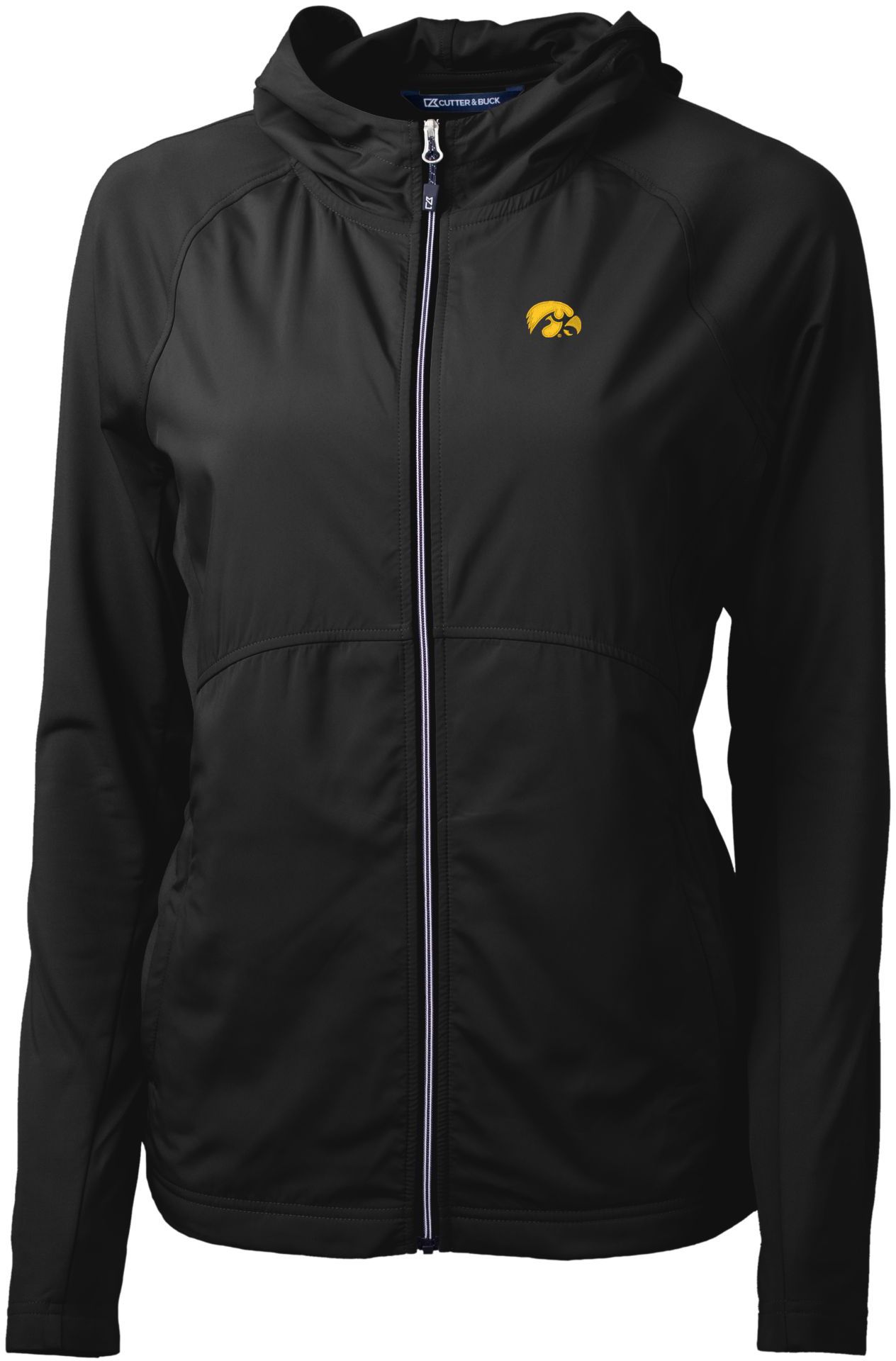 Cutter & Buck Women's Iowa Hawkeyes Adapt Eco Knit Stretch Full-Zip Jacket