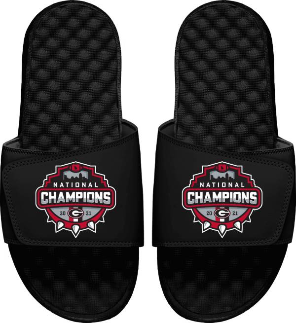 ISlide 2021 National Champions Georgia Bulldogs Slide Sandals