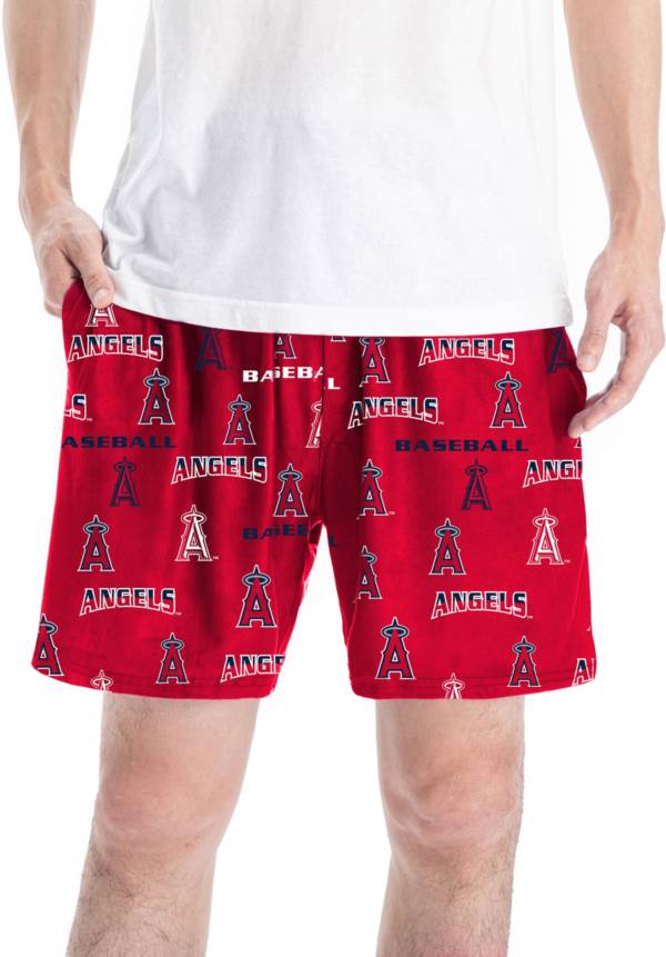 Concepts Men's Los Angeles Angels Red All Over Print Jam Shorts