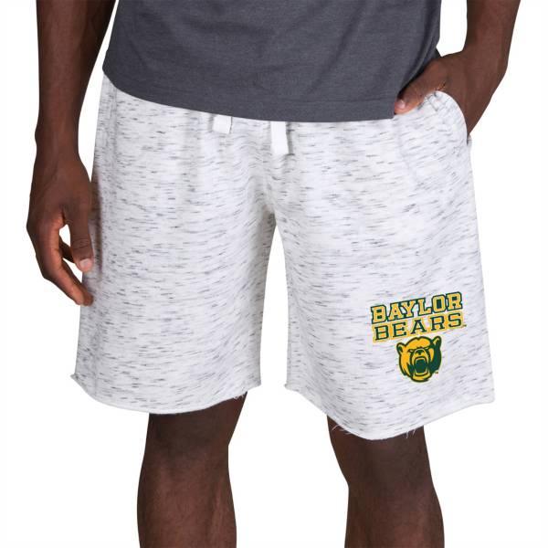 Concepts Sport Men's Baylor Bears White Alley Fleece Shorts product image