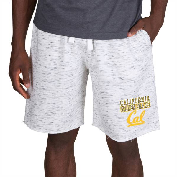 Concepts Sport Men's Cal Golden Bears White Alley Fleece Shorts product image