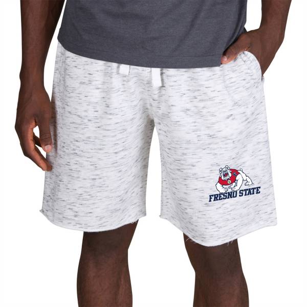 Concepts Sport Men's Fresno State Bulldogs White Alley Fleece Shorts product image
