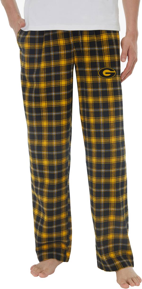 Concepts Sport Men's Grambing State Tigers Black/Gold Ledger Plaid Flannel Pants product image