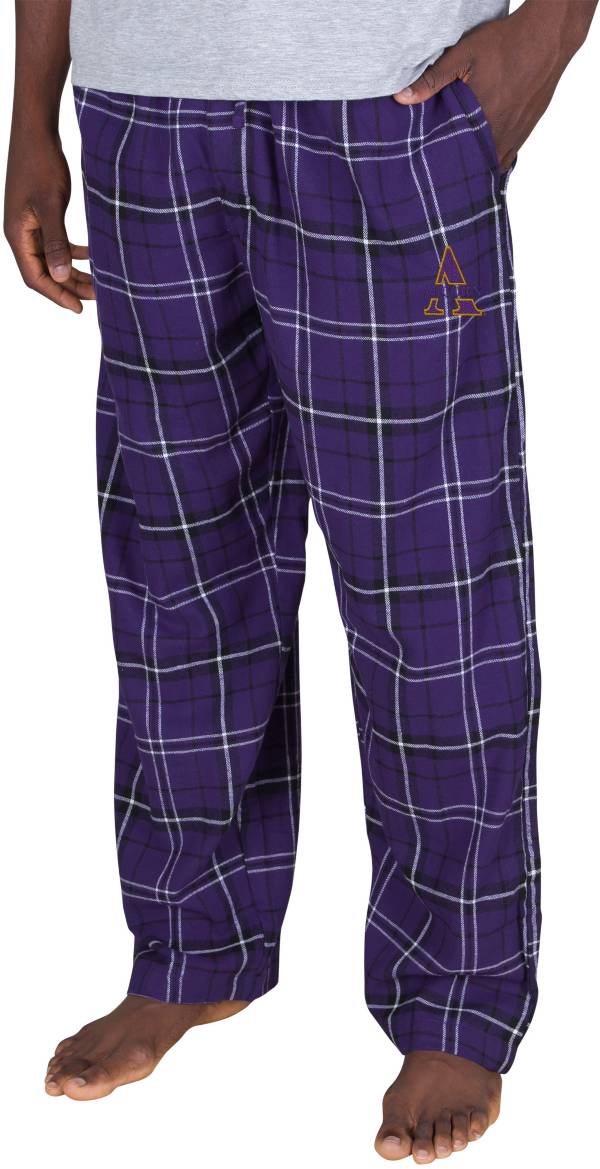 Concepts Sport Men's Alcorn State Braves Purple/Black Ledger Plaid Flannel Pants product image